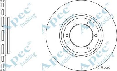 APEC BRAKING dsk243 -  Тормозной диск